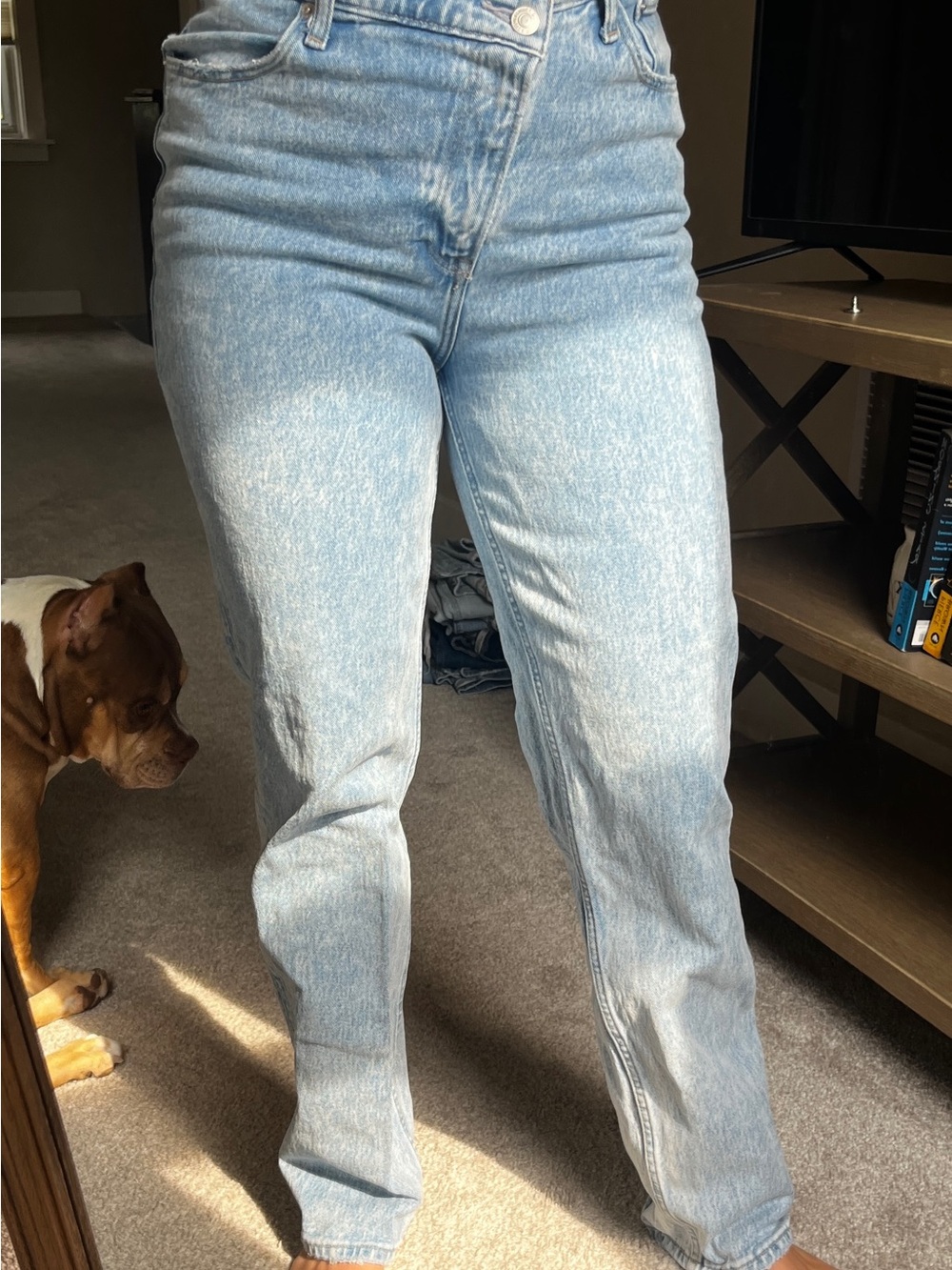 Abercrombie & Fitch Light Blue Straight Leg Jeans